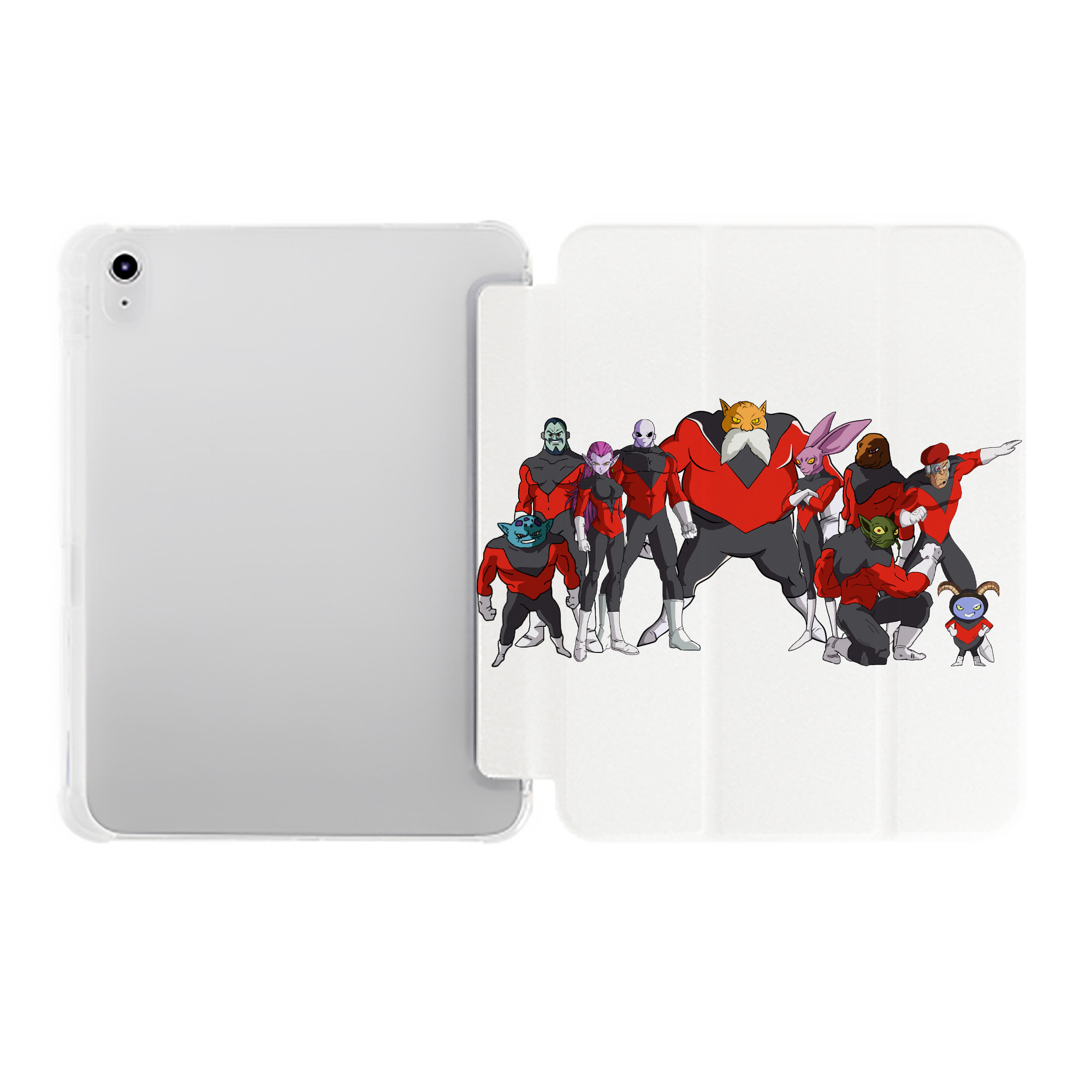 （画像用） ドラゴンボール DRAGON BALL IPad ケース ペン収納付き 三つ折りスタンド PUレザー×シリコン 対応機種9.5/10.5/10.9インチ